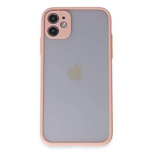 iPhone 11 K�l�f Montreal Silikon Kapak - Pembe