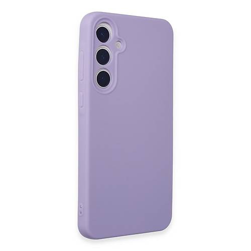 Galaxy A55 5G K�l�f Nano i�i Kadife Silikon - Lila