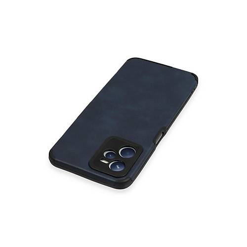 Realme C35 K�l�f Loop Deri Silikon - Lacivert
