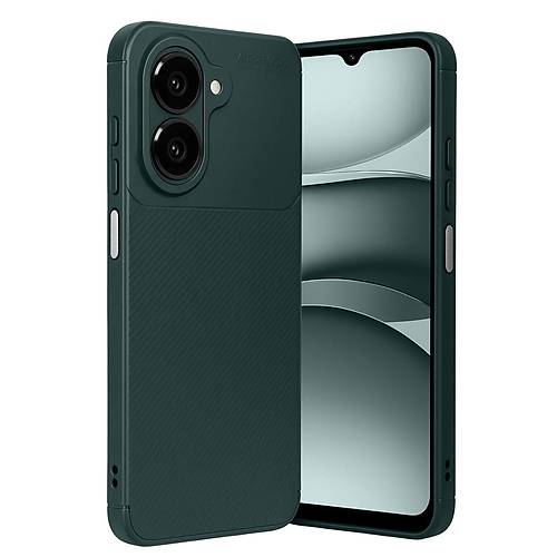 Galaxy A07 4G Auto Focus Karbon Kapak - Koyu Ye�il