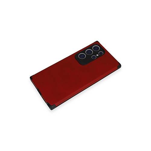 Galaxy S24 Ultra K�l�f Loop Deri Silikon - K�rm�z�