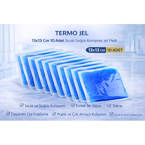 Termo Jel 13x13 Cm 10 Adet S�cak So�uk Kompres Jel Pedi