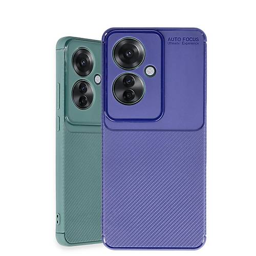 Reno 11F K�l�f Auto Focus Karbon Kapak - Lacivert