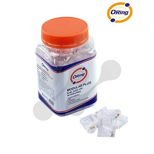 ORING MPC6U3 CAT6 PLUG U/UTP RJ45 ALTIN U� KONNEKT�R 100 L� PAKET