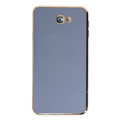 Galaxy J7 Prime K�l�f Volet Silikon - Mavi