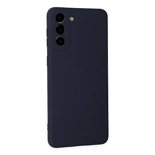 Galaxy S21 Plus K�l�f Nano i�i Kadife Silikon - Lacivert