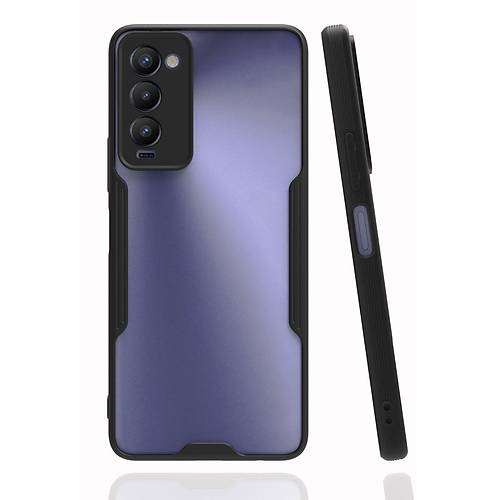 Camon 18 K�l�f Platin Silikon - Siyah