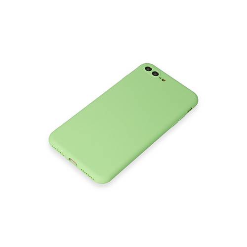 iPhone 7 Plus K�l�f First Silikon - A��k Ye�il