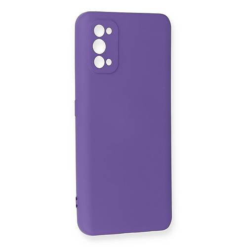 Realme 7 Pro K�l�f Nano i�i Kadife Silikon - Mor