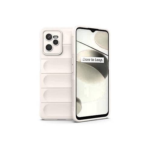 Realme C35 K�l�f Optimum Silikon - Krem