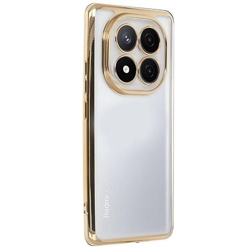 Redmi Note 14 Pro 5G K�l�f Razer Lensli Silikon - Gold