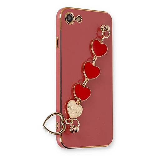 iPhone 7 K�l�f Esila Silikon - K�rm�z�