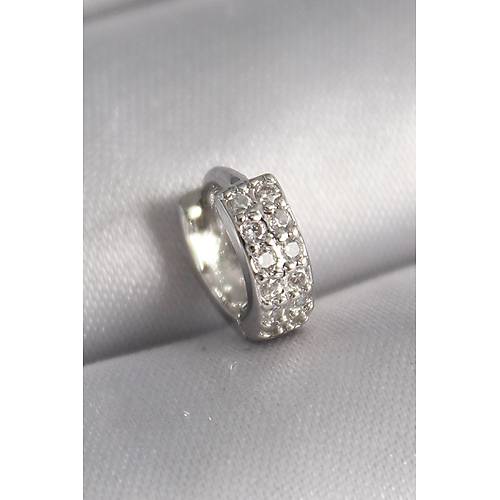 316L �elik G�m�� Renk Zirkon Ta�l� Tragus Piercing