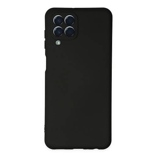 Galaxy M33 K�l�f Nano i�i Kadife Silikon - Siyah
