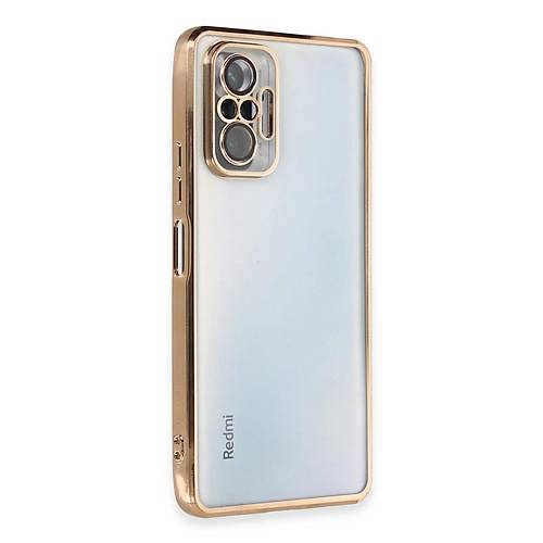 Redmi Note 10 Pro K�l�f Razer Lensli Silikon - Gold