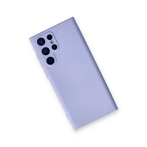 Galaxy S22 Ultra K�l�f Nano i�i Kadife Silikon - Lila