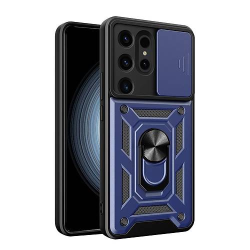 Galaxy S24 Ultra K�l�f Pars Lens Y�z�kl� Silikon - Lacivert