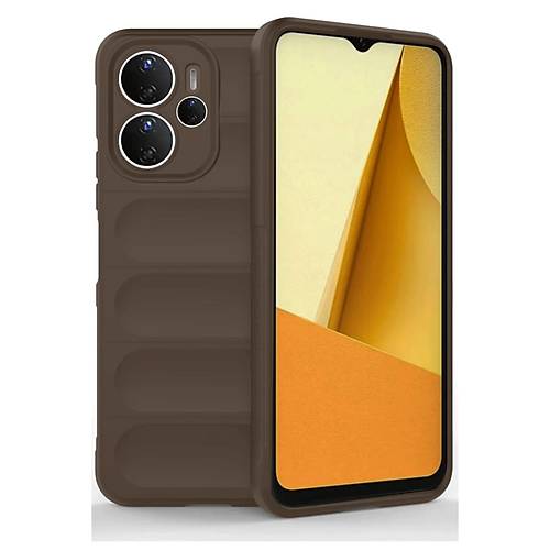Redmi Note 14 4G K�l�f Optimum Silikon - Kahverengi