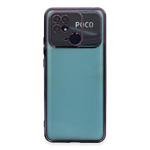 Redmi 10C K�l�f Razer Lensli Silikon - Mor