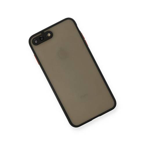 iPhone 7 Plus K�l�f Montreal Silikon Kapak - Siyah