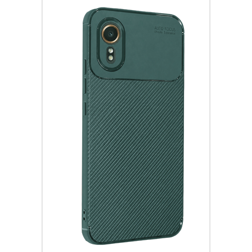 Galaxy XCover 7 K�l�f Auto Focus Karbon Kapak - Ye�il