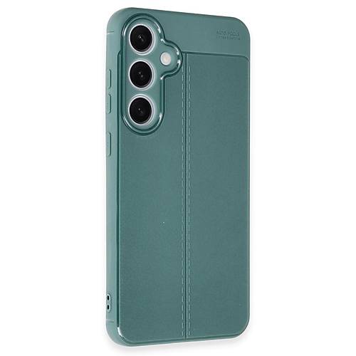 Galaxy S24 FE K�l�f Auto Focus Kapak - Koyu Ye�il