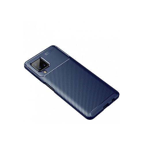 Galaxy A22 K�l�f Auto Focus Karbon Kapak - Lacivert