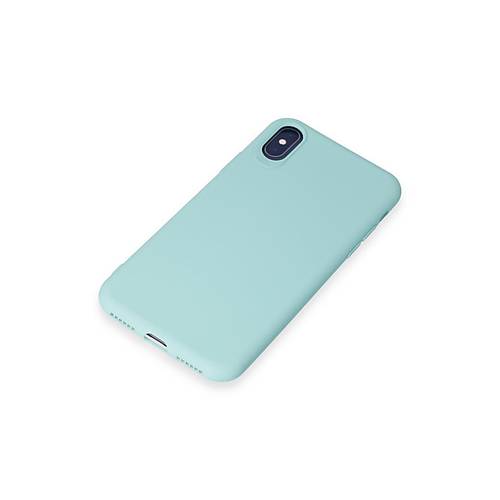 iPhone X K�l�f First Silikon - Turkuaz