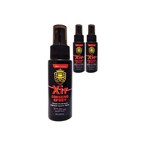 Xir Ginseng Mucizevi Sertle�tiricili 60 ml 3 Adet Erke�e �zel Kar���m 3xeffect Sprey