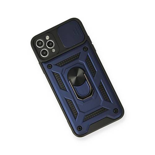 iPhone 11 Pro Max K�l�f Pars Lens Y�z�kl� Silikon - Lacivert