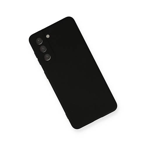 Galaxy S21 K�l�f Nano i�i Kadife Silikon - Siyah