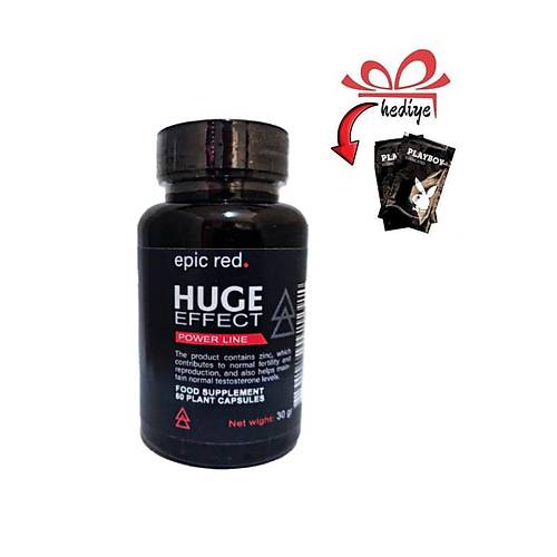 Huge Effect Erkeklere �zel Destekleyici 60'l� x 1 ad +Kayganla�t�r�c� Jelle