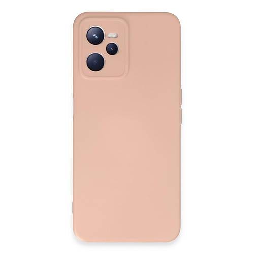 Realme C35 K�l�f Nano i�i Kadife Silikon - Pudra