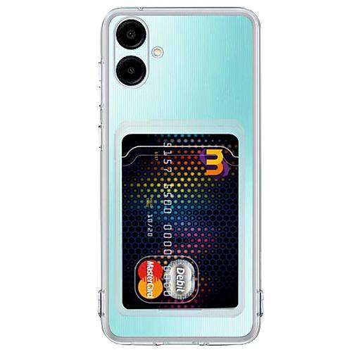 Galaxy A06 K�l�f Kart �effaf Silikon - �effaf