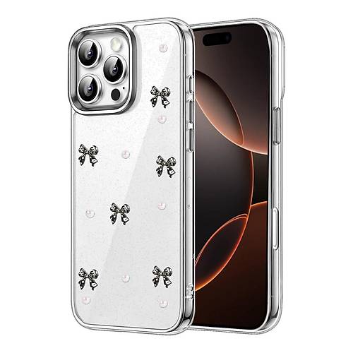 iPhone 16 Pro Fiyonk Desenli Kapak - Desen 8