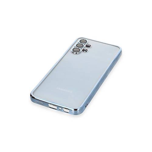 Galaxy A13 4G K�l�f Razer Lensli Silikon - A��k Mavi