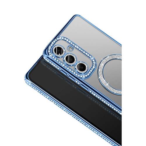 Galaxy A57 5G Joke Simli Magneticsafe K�l�f - Mavi