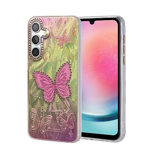Galaxy A24 4G K�l�f Blade Aynal� Desenli Kapak - Desen 5