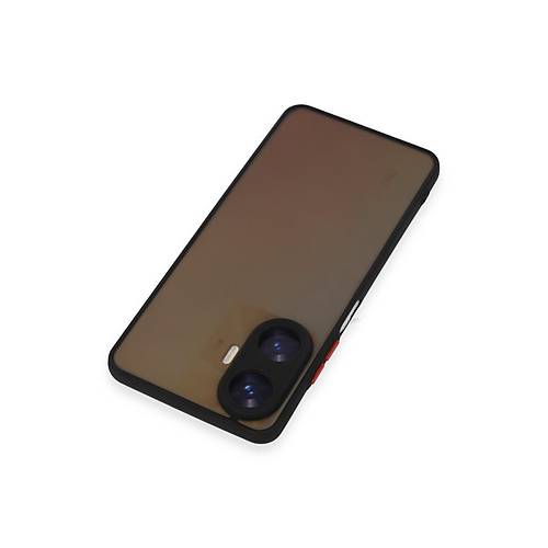 Realme C55 K�l�f Montreal Silikon Kapak - Siyah