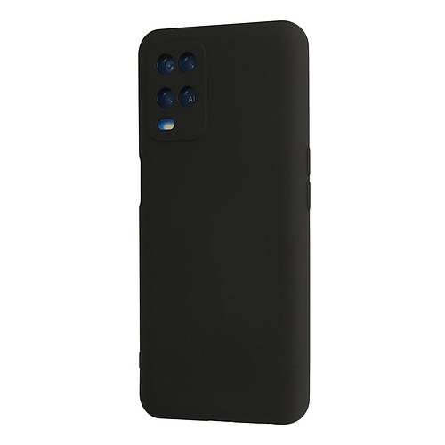 A54 4G K�l�f Nano i�i Kadife Silikon - Siyah