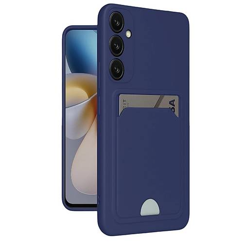 Galaxy A16 5G K�l�f Kelvin Kartvizitli Silikon - Lacivert