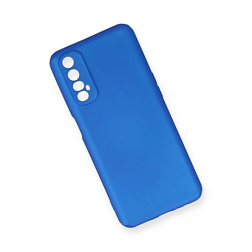 Realme 7 K�l�f First Silikon - Mavi