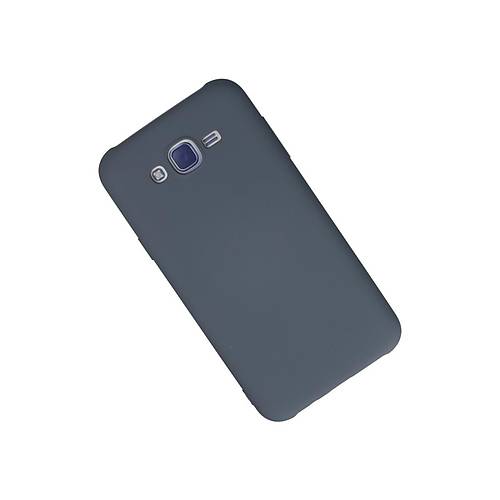 Galaxy J7 K�l�f Nano i�i Kadife Silikon - Gri