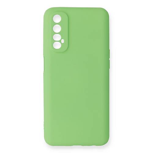 Realme 7 K�l�f First Silikon - Ye�il