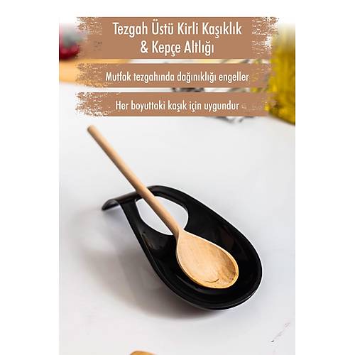Akrilik Siyah Tezgah �st� Kirli Ka��kl�k & Kep�e Altl���