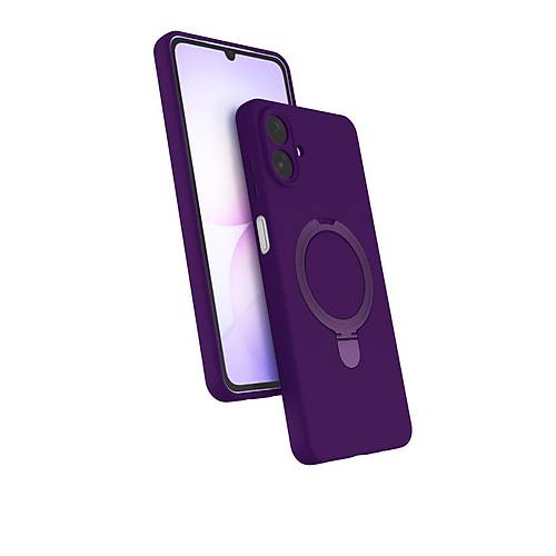 Galaxy A07 4G Regal Magsafe Standl� Kapak - Derin Mor