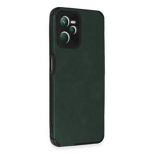 Realme C35 K�l�f Loop Deri Silikon - Ye�il