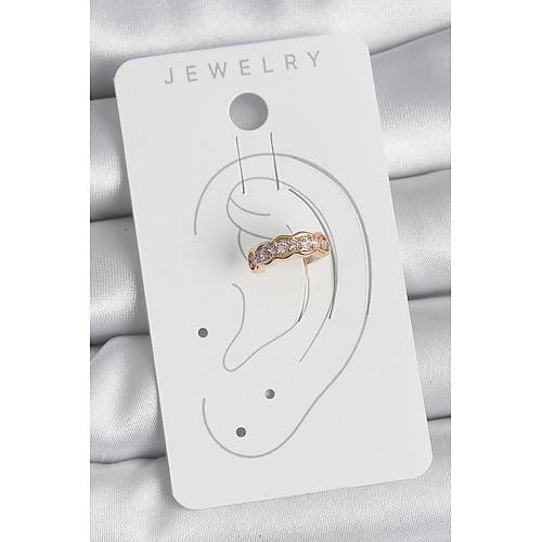 Pirin� Gold Renk Zirkon Ta�l� Kad�n K�k�rdak K�pe