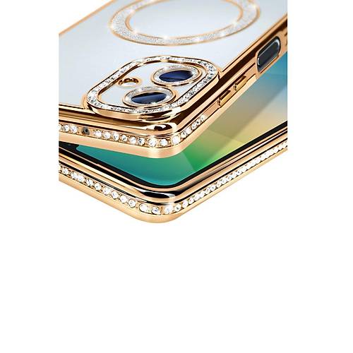 Galaxy A06 Joke Simli Magneticsafe K�l�f - Gold