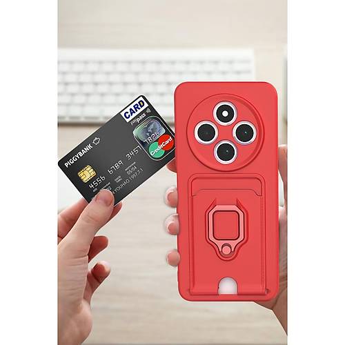 Redmi 14C K�l�f Zuma Kartvizitli Y�z�kl� Silikon - Lacivert